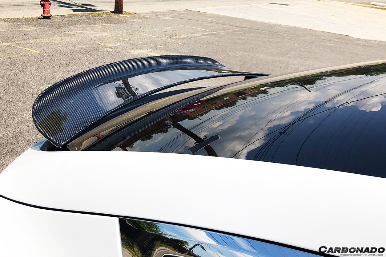 2016 - 2021 Tesla Model X SUV RZS Style Carbon Fiber Trunk Spoiler